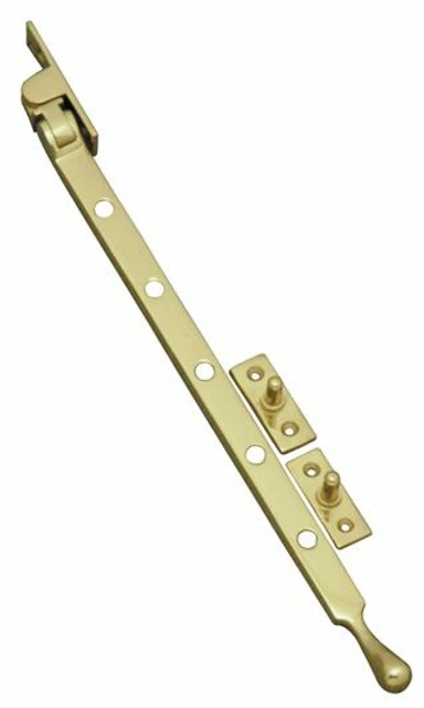 Superior Brass - Casement Window Stay - Rounded End Base Fix L250, 300mm - Image 3