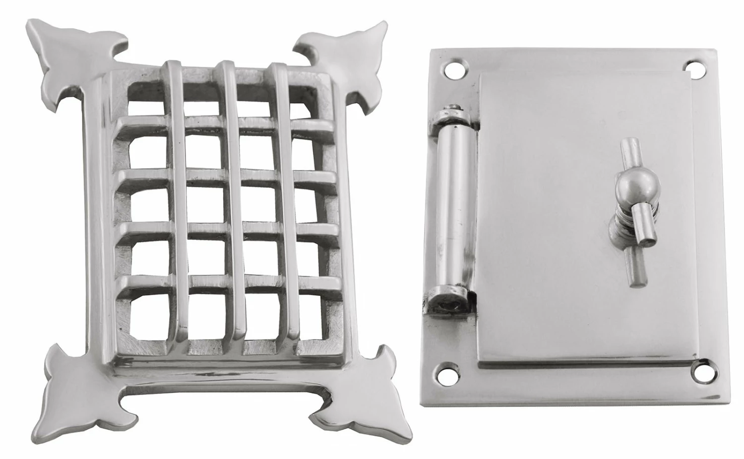 Domino Brass - Door Viewer - 'Peep Grill Hole' H130xW104mm - Image 3