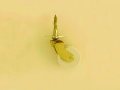 Northcote - Screw Plate Castor - Porcelain Wheel D29, 32, 38mm