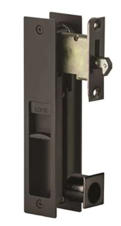 Austyle - Cavity Sliding Door Rectangular Tab Pull Privacy Lock Kit - Image 2