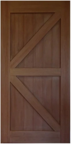 Barn Door - Classic 2 Panel Cross Brace Design BD-2PC