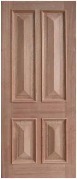 Solid Exterior Cricket Bat & Heavy Moulding Door - Victorian 5 Panel SP-TD5