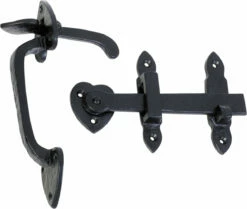 TradCo - Iron Suffolk Latch - Matt Black L165mm