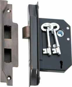 TradCo - Internal Use Mortice Lock - Rebated 3 Lever B57mm