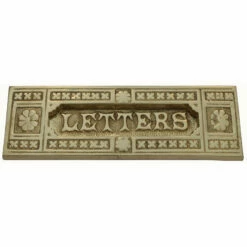 Domino Brass - Letter Plates - 1706 Ornate Design 180x62mm