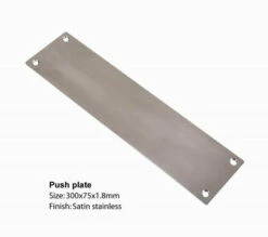 Worldwide - Contemporary Push Plate - 300x75mm
