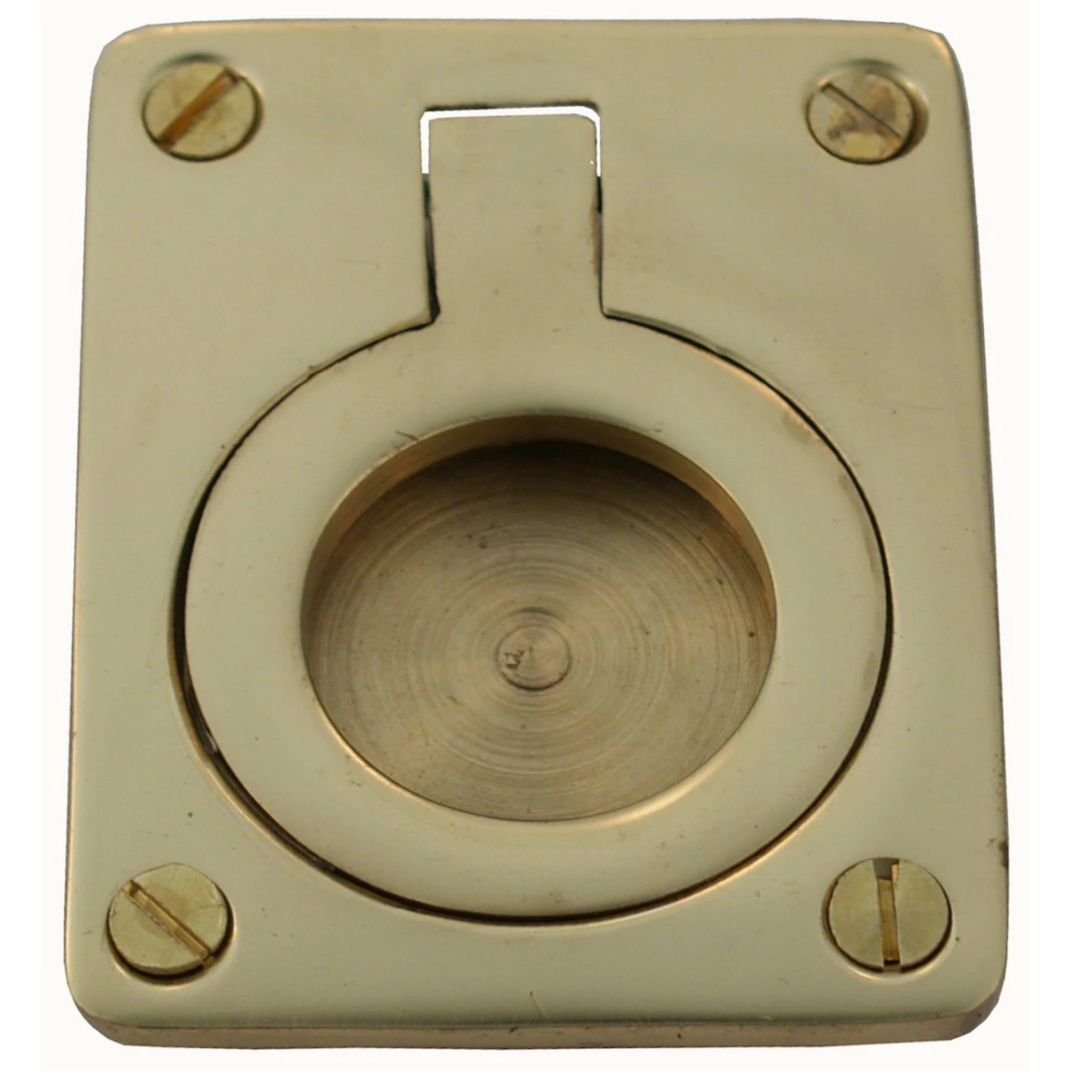 Domino Brass - Flush Ring Pull (2 Sizes) - Image 3