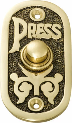 TradCo - Door Bell - Oval Bell Press H80xW40mm