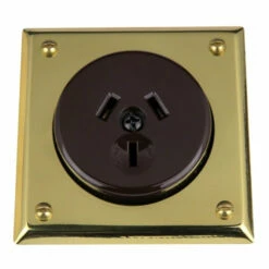 Classic Electric - 10 Series - Bungalow/Tudor Socket - Brown Insert