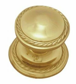 Superior Brass - Centre Door Knob - Georgian D65mm