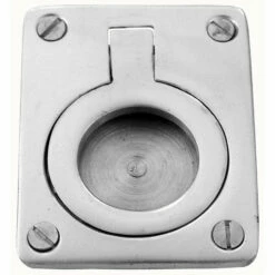 Domino Brass - Flush Ring Pull (2 Sizes)
