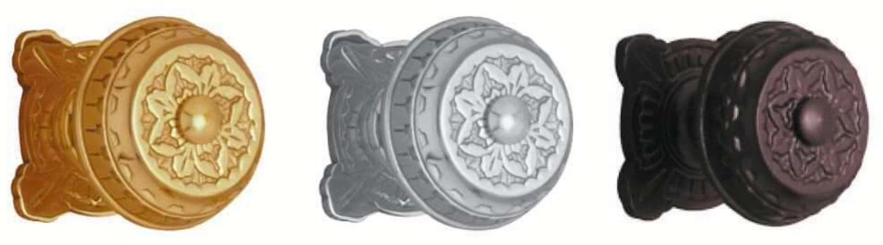 Superior Brass - Centre Door Knob - Square Decorative D65mm - Image 3