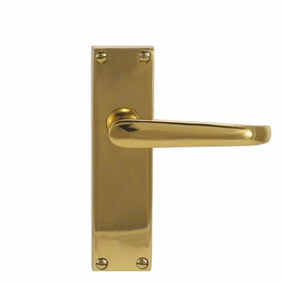 Superior Brass - Retro Door Lever On Short Backplate - All Variants - Image 2