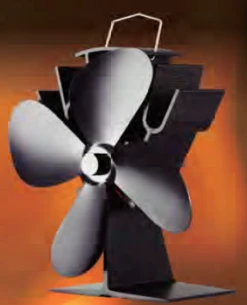 FireUp - Fireplace Accessories - Self-Powered Radiant Wood Heater Fan