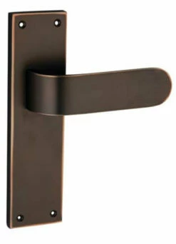 Superior Brass - Curved Urban Door Lever On Long Backplate - All Variants