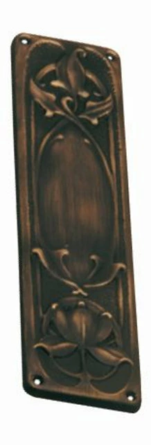 Superior Brass - Push Plate - Nouveau Decorative H300xW77mm