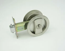 Worldwide - Cavity Sliding Door Entrance Lock Set - Round