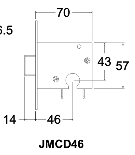 Jacksons JMC29R & JMCD46R - Rebated Euro High Security Deadbolt Lock B46, 60mm - Image 2