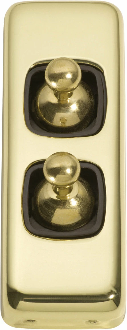 TradCo - 2 Gang Architrave Toggle Switch H82xW30mm - Image 2