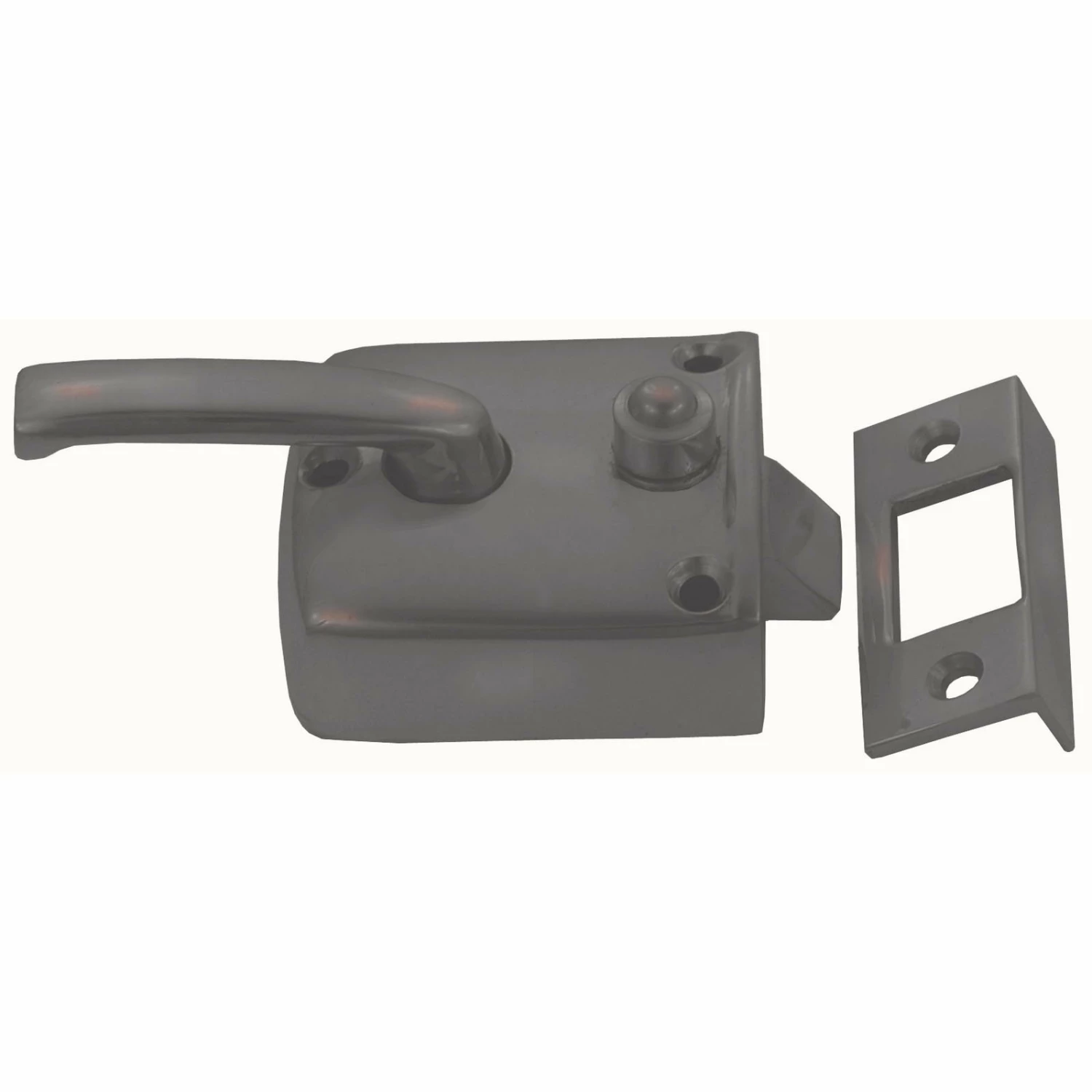 Domino Brass - Screen Door Box Latch & Standard Keeper - Image 2