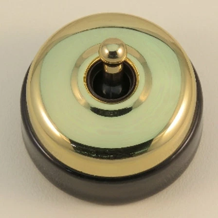 Classic Electric - 30 Series - Porcelain Base Switch - Black - Image 3