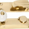 TradCo - Sash Window Fastener - Porcelain Ball