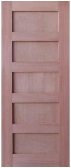 Solid Interior Door - Shaker Flat 5 Panel Design SP-SK5