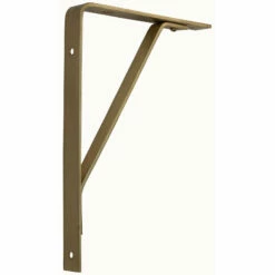 Domino Brass - Shelf Bracket - Plain Angled Support (3 Sizes)