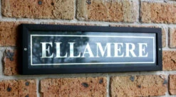 Made-to-Order Custom House Signs - Black Timber Frame Variant