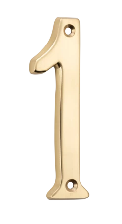 TradCo - Numerals - Polished Brass H100mm