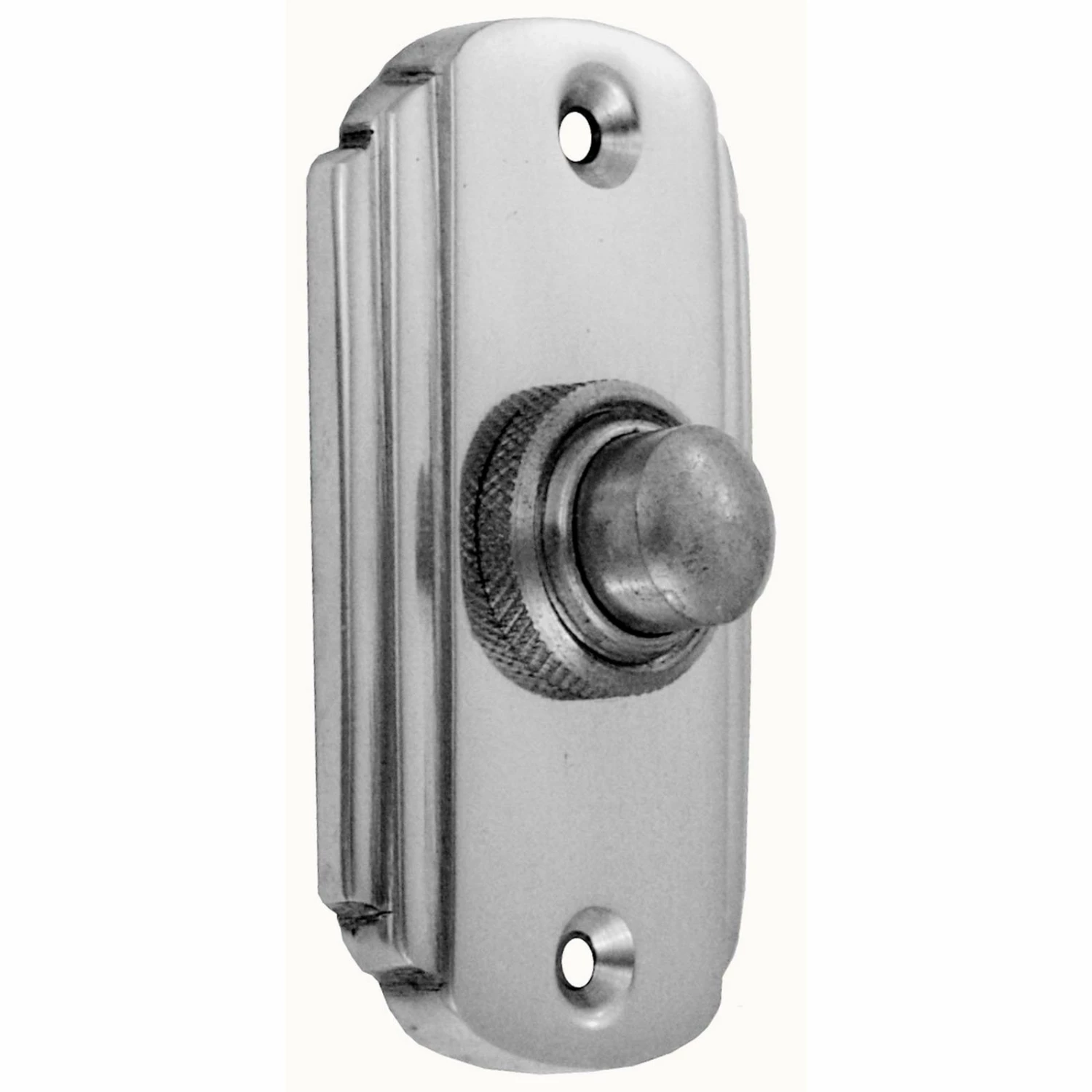 Domino Brass - Door Bell - Art Deco Classic Bell Press H65xW35mm