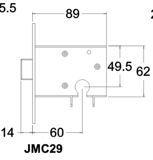 Jacksons JMC29R & JMCD46R - Rebated Euro High Security Deadbolt Lock B46, 60mm - Image 3