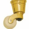Superior Brass - Cup Castor - Porcelain Wheel ID25, 29, 32, 38, 44mm