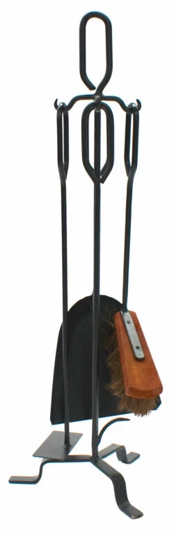 FireUp - Fireplace Accessories - 4 Piece Fire Tools Set