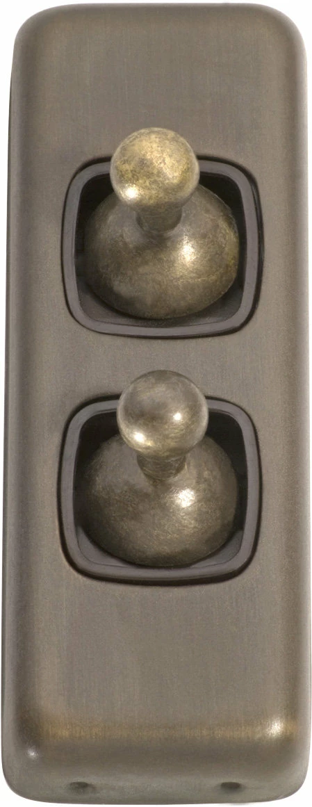 TradCo - 2 Gang Architrave Toggle Switch H82xW30mm - Image 3