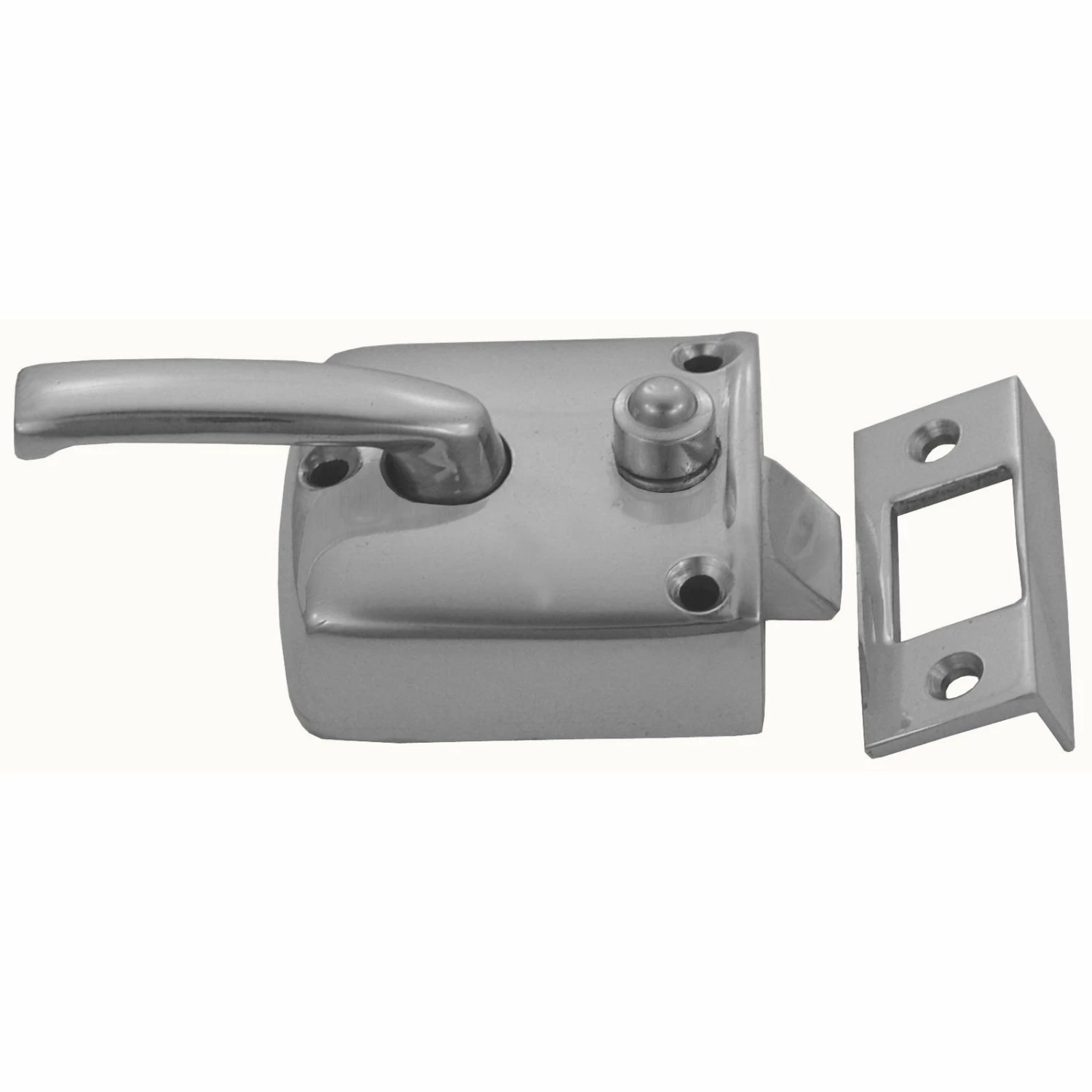 Domino Brass - Screen Door Box Latch & Standard Keeper - Image 5