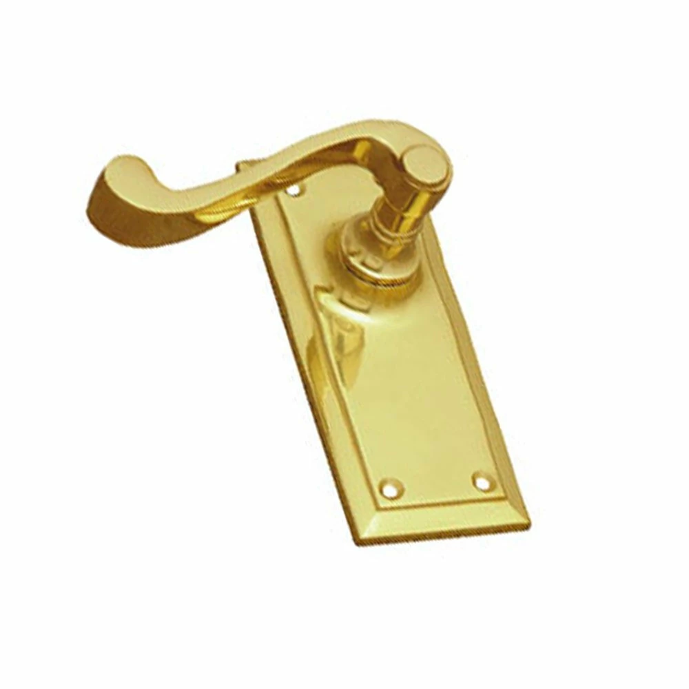 Superior Brass - Federation Door Lever On Short Backplate - All Variants