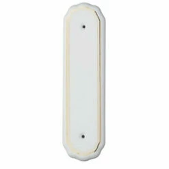 Superior Brass - Push Plate - White Porcelain H275xW75mm (2 Styles)