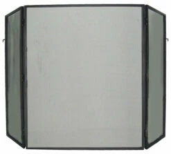 FireUp - Fireplace Accessories - 3 Fold Plain Design Firescreen