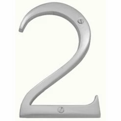 Domino Brass - Numerals - Number 2 - Design 900 (6 Sizes)