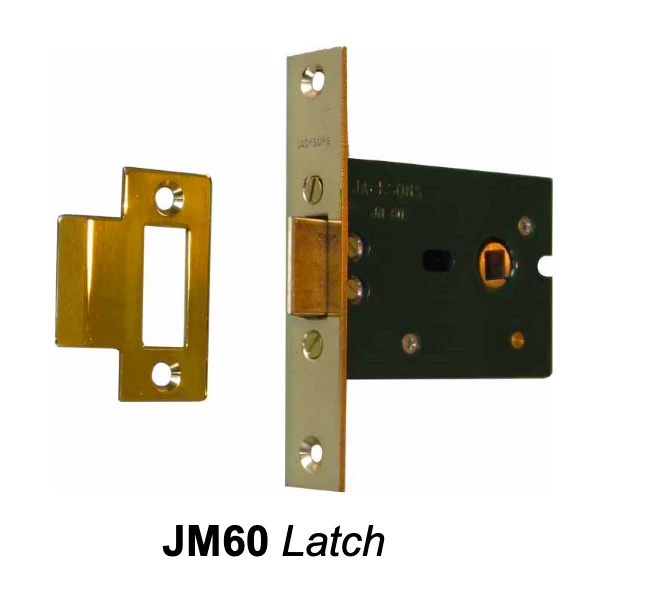 Jacksons JM60 & JM60R - Squared Mortice Latch B60mm - Rebate Available