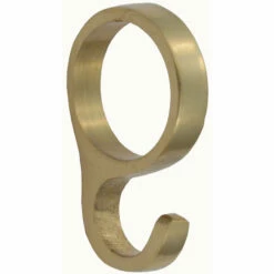 Domino Brass - Picture Rail Ring Hook - 9911 Design (Suit 19mm Tube)
