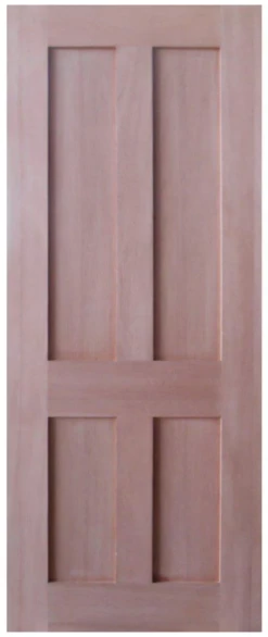 Solid Interior Door - Shaker Colonial Flat 4 Panel Design SP-SK4C