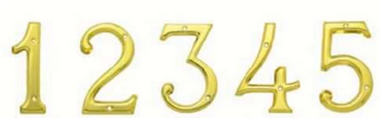 Superior Brass / Austyle - Numerals - Classic H75, 100mm