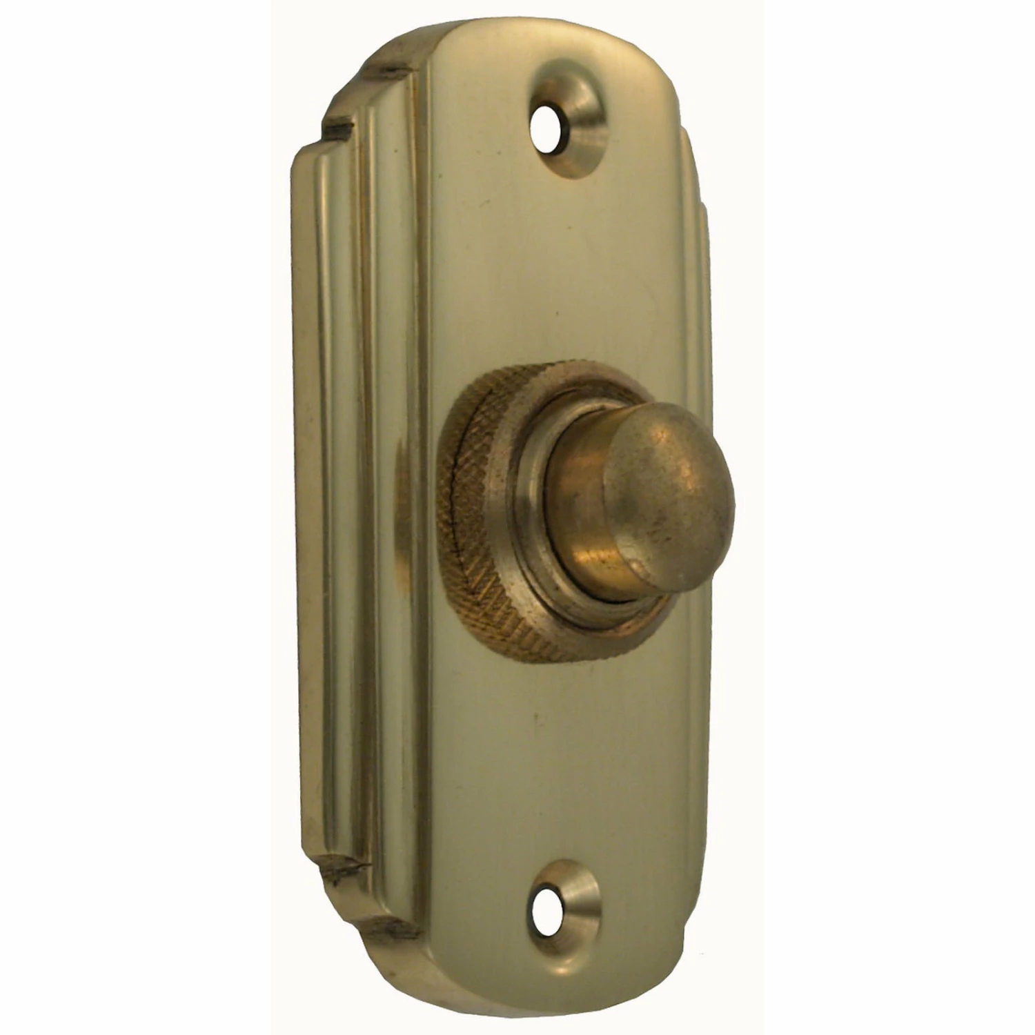 Domino Brass - Door Bell - Art Deco Classic Bell Press H65xW35mm - Image 3