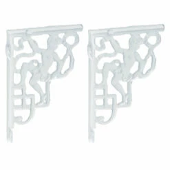 Turner Hastings - Birmingham Gloss White Shelf Bracket H200xP145mm (Pair)