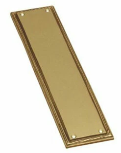 Superior Brass - Push Plate - Georgian H300xW65mm