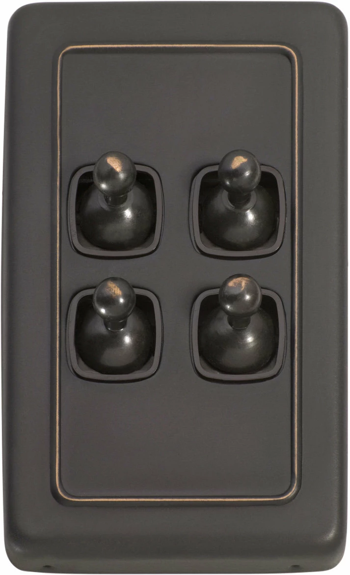 TradCo - 4 Gang Toggle Switch H115xW72mm - Image 3