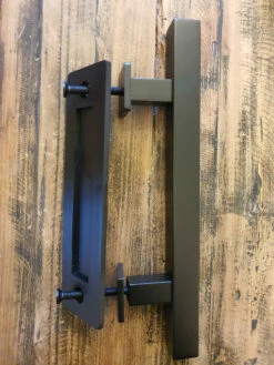 Worldwide - Sliding Barn Door Handle & Flush Pull Set - Square Profile