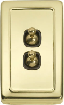 TradCo - 2 Gang Toggle Switch H115xW72mm